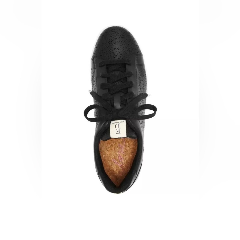 Ellen DeGenerous black leather sneakers loafers 7M